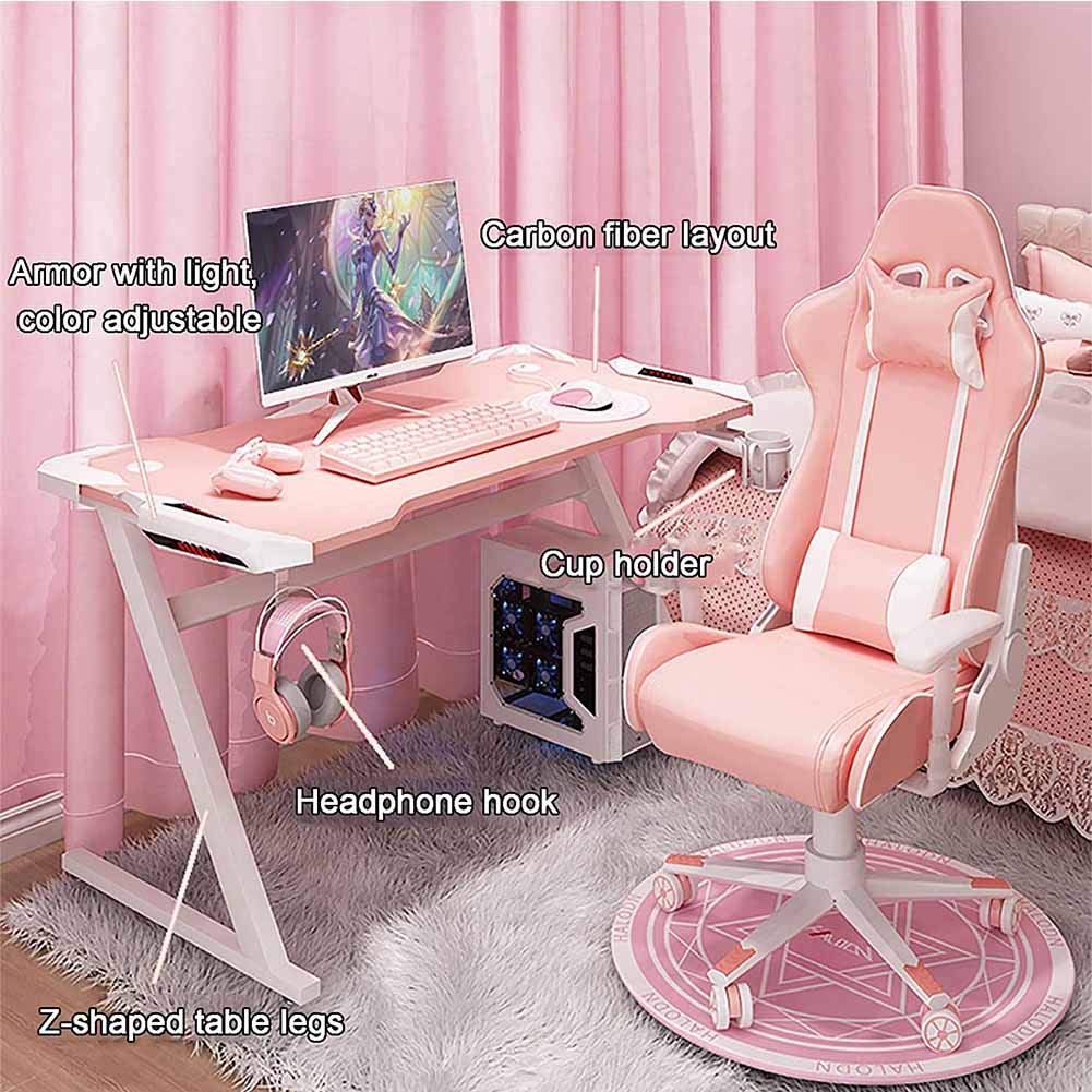 ゲーミングテーブル ピンク Amazon.co.jp: デスクトップコンピュータゲームテーブル、ピンクの電子